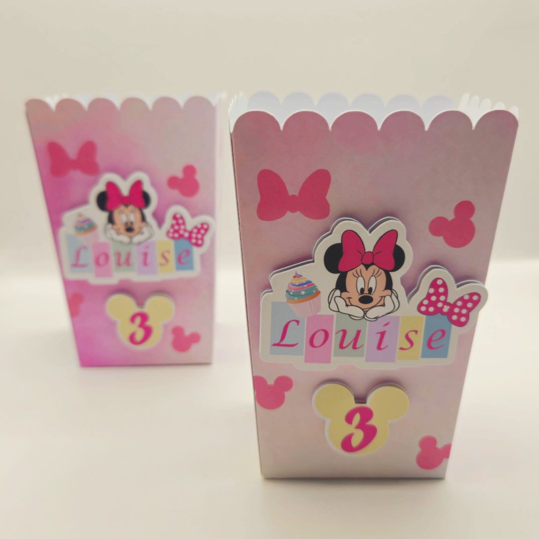 Boîte de pop-corn 3D