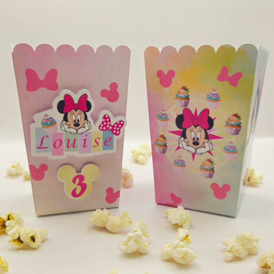 Boîte de pop-corn 3D